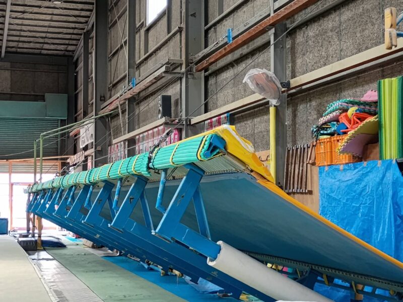 駆動ウインチのワイヤー取り換え工事